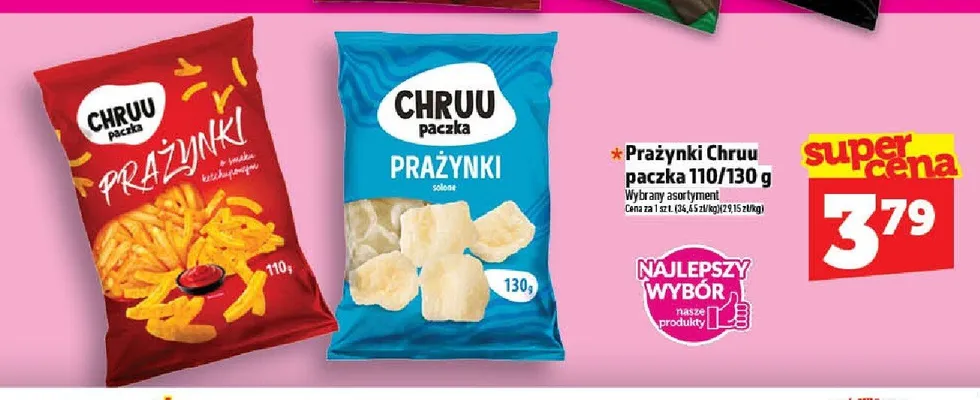 Prażynki Chruu paczka promocja w TOPAZ
