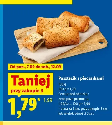 Pasztecik z pieczarkami promocja w Lidl