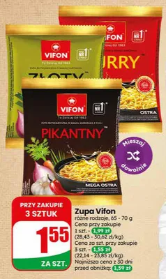 Zupa Vifon Curry promocja w Dino