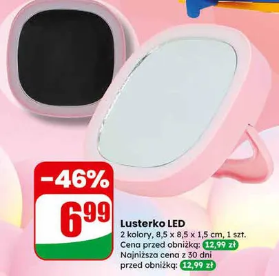 Lusterko LED 2 kolory promocja w Dino