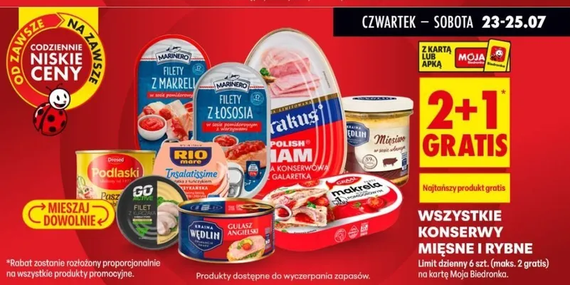 Sałatka z tuńczykiem Rio Mare Insalatissime promocja w Biedronka