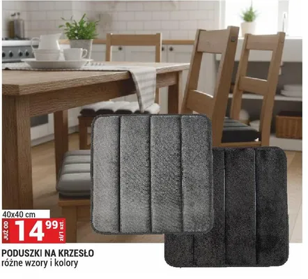Poduszki na krzesło 40x40 cm promocja w Merkury Market