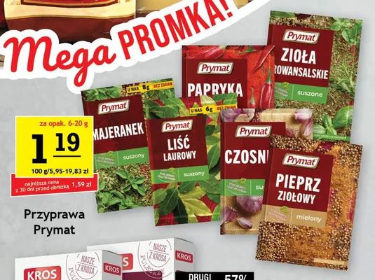 Przyprawa Czosnek granulowany Prymat promocja w Gram Market