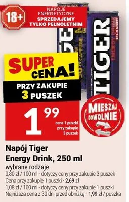 Napój Tiger Energy Drink promocja w Twój Market