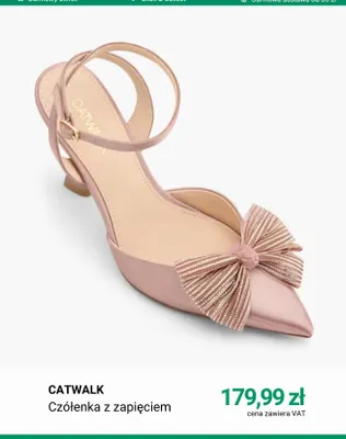 Czółenka z zapięciem Catwalk promocja w Deichmann
