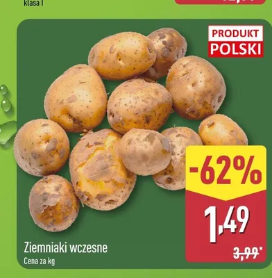 Ziemniaki wczesne polskie promocja w Aldi