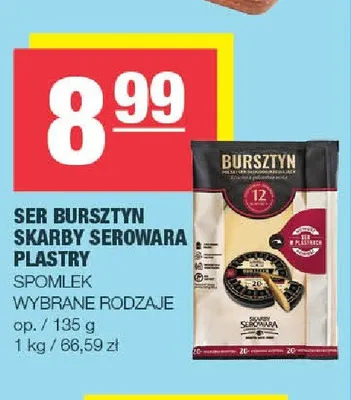 Ser Bursztyn Skarby Serowara plastry Spomlek promocja w SPAR