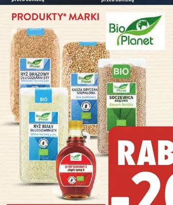 Produkty marki Bio Planet promocja w Intermarche