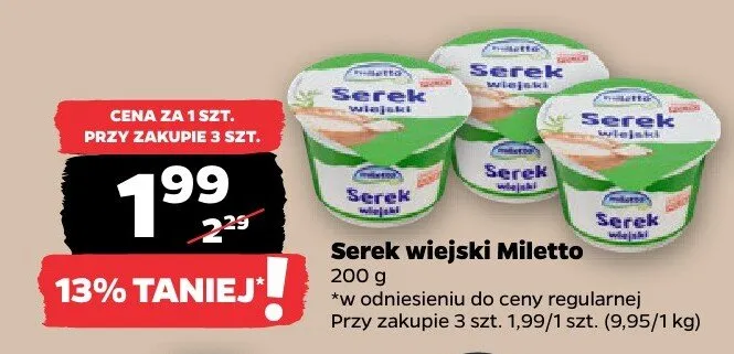 Serek wiejski promocja w Netto