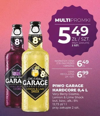Piwo Garage Hardcore Very Berry Cosmo promocja w Duży Ben