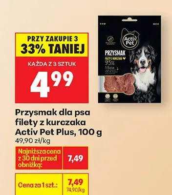 Przysmak dla psa filety z kurczaka promocja w Biedronka