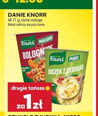 Danie Knorr makaron Bolognese promocja w Stokrotka