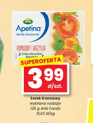 Serek kremowy Apetina promocja w emma MARKET