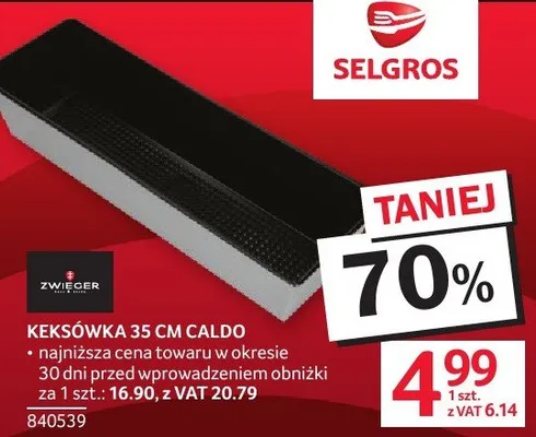 Keksówka 35 cm CALDO promocja w Selgros