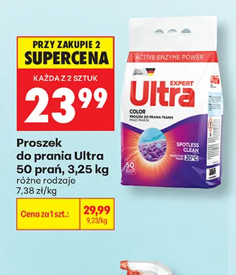 Proszek do prania Ultra 50 prań promocja w Biedronka