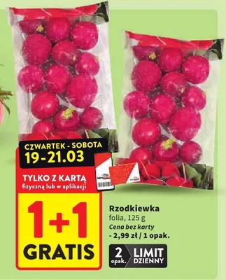 Rzodkiewka folia promocja w Intermarche
