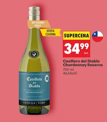 Wino Chardonnay Reserva promocja w Biedronka