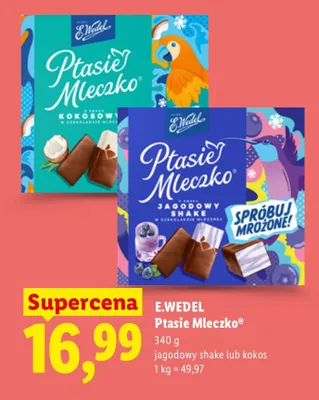 Pianki Ptasie Mleczko kokosowe E.Wedel promocja w Lidl