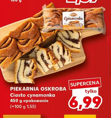 Ciasto cynamonka Piekarnia Oskroba promocja w Kaufland
