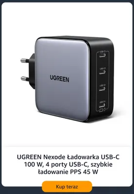 Ładowarka USB-C Ugreen Nexode 100W promocja w Amazon