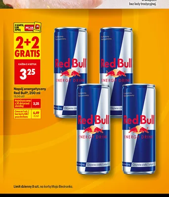 Napój energetyczny Red Bull promocja w Biedronka