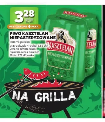 Piwo Kasztelan Niepasteryzowane promocja w Stokrotka