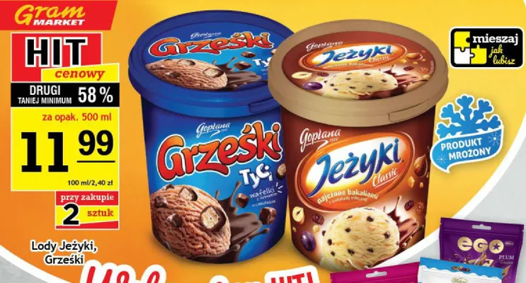 Lody Jeżyki Classic Goplana promocja w Gram Market