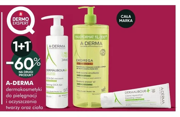 Dermokosmetyki do pielęgnacji i oczyszczania twarzy oraz ciała A-Derma promocja w Super-Pharm