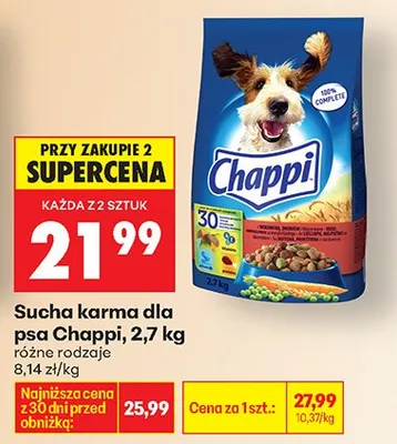 Sucha karma dla psa, różne rodzaje promocja w Biedronka