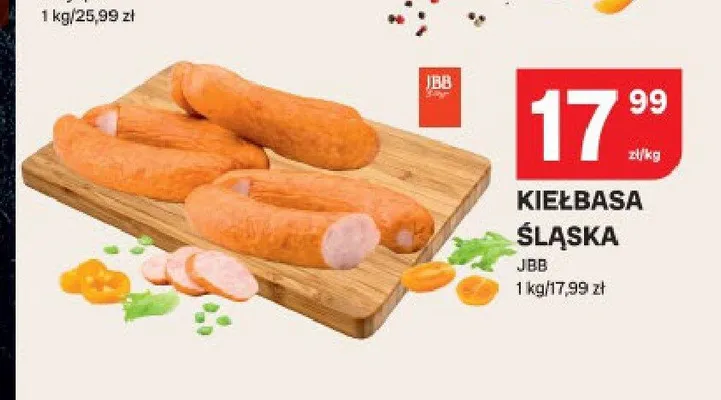 Kiełbasa śląska JBB promocja w Chorten