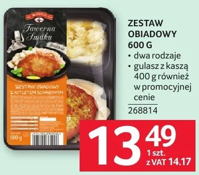 Zestaw obiadowy promocja w Selgros