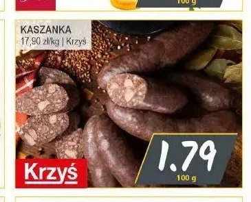 Kaszanka Krzyś promocja w Słoneczko