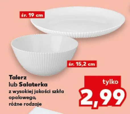 Salatarka z wysokiej jakości szkła opalowego różne rodzaje promocja w Kaufland