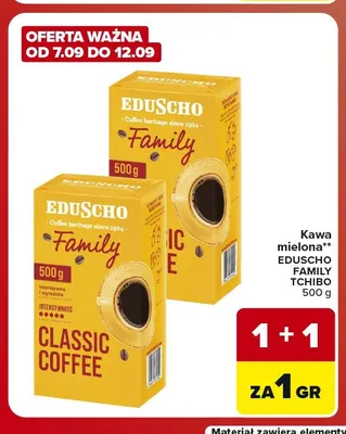Kawa mielona Eduscho Family Tchibo promocja w Carrefour Market