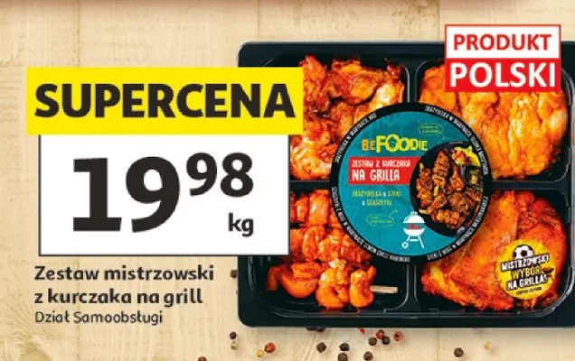 Zestaw mistrzowski z kurczaka na grill BeFoodie promocja w Auchan