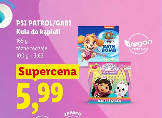 Kula do kąpieli Psi Patrol promocja w Lidl