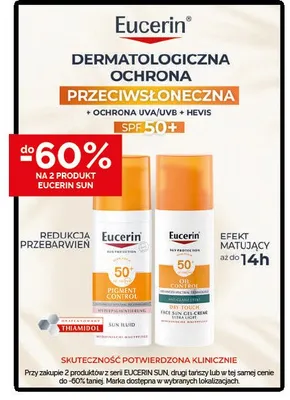 Żel-krem przeciwsłoneczny Eucerin Sun Oil Control SPF 50+ promocja w Ziko Dermo