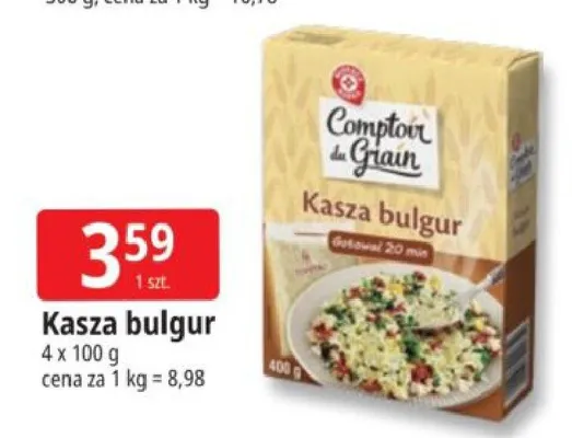 Kasza bulgur Comptoir du Grain promocja w Leclerc
