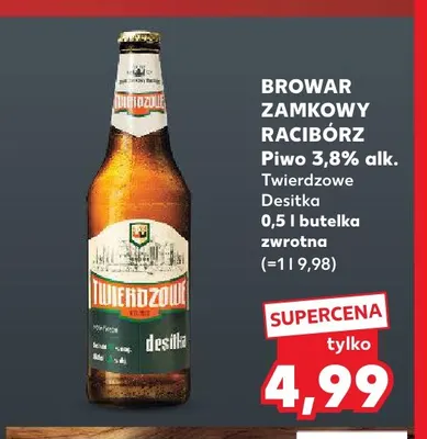 Piwo Twierdzowe Desitka Browar Zamkowy Racibórz promocja w Kaufland