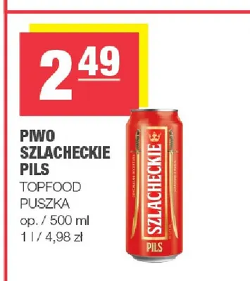 Piwo Szlacheckie Pils promocja w SPAR