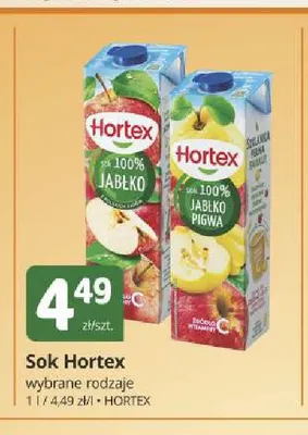 Sok Hortex jabłko promocja w Marketvita