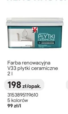Farba renowacyjna V33 płytki ceramiczne promocja w Castorama