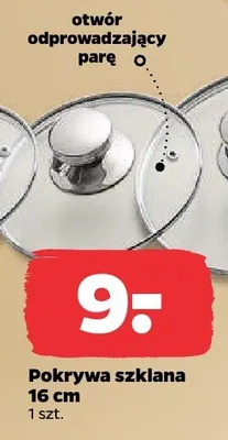 Pokrywa szklana 16 cm promocja w Netto