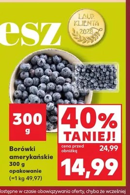 Borówki amerykańskie promocja w Kaufland