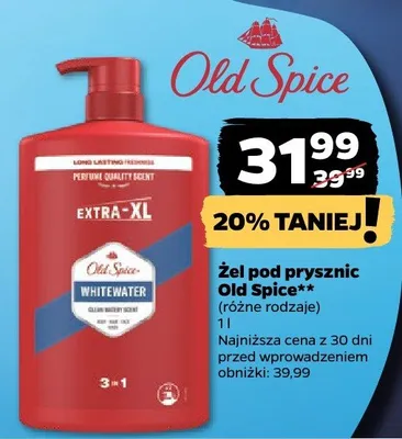 Żel pod prysznic Old Spice (różne rodzaje) promocja w Netto