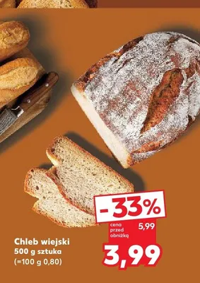 Chleb wiejski promocja w Kaufland