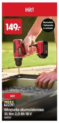 Wkrętarka akumulatorowa Meec Tools promocja w Jula