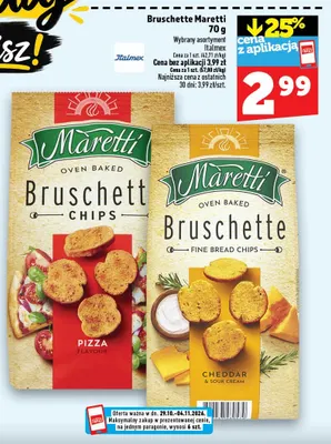 Bruschette Maretti pizza promocja w TOPAZ