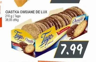 Ciastka owsiane De Lux Tago promocja w Słoneczko