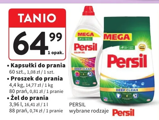 Kapsułki do prania uniwersalne promocja w Intermarche